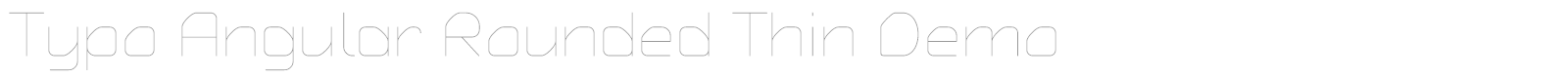 Typo Angular Rounded font preview